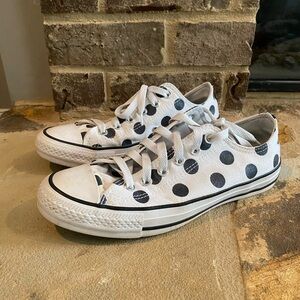 Polka Dot Womens Converse All Star Sneakers Size 8